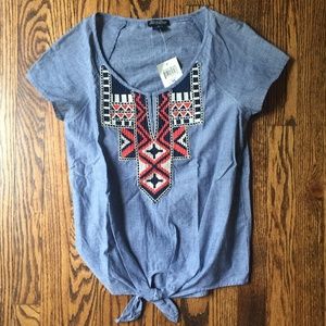 Lucky Brand Denim Top (Size XS)